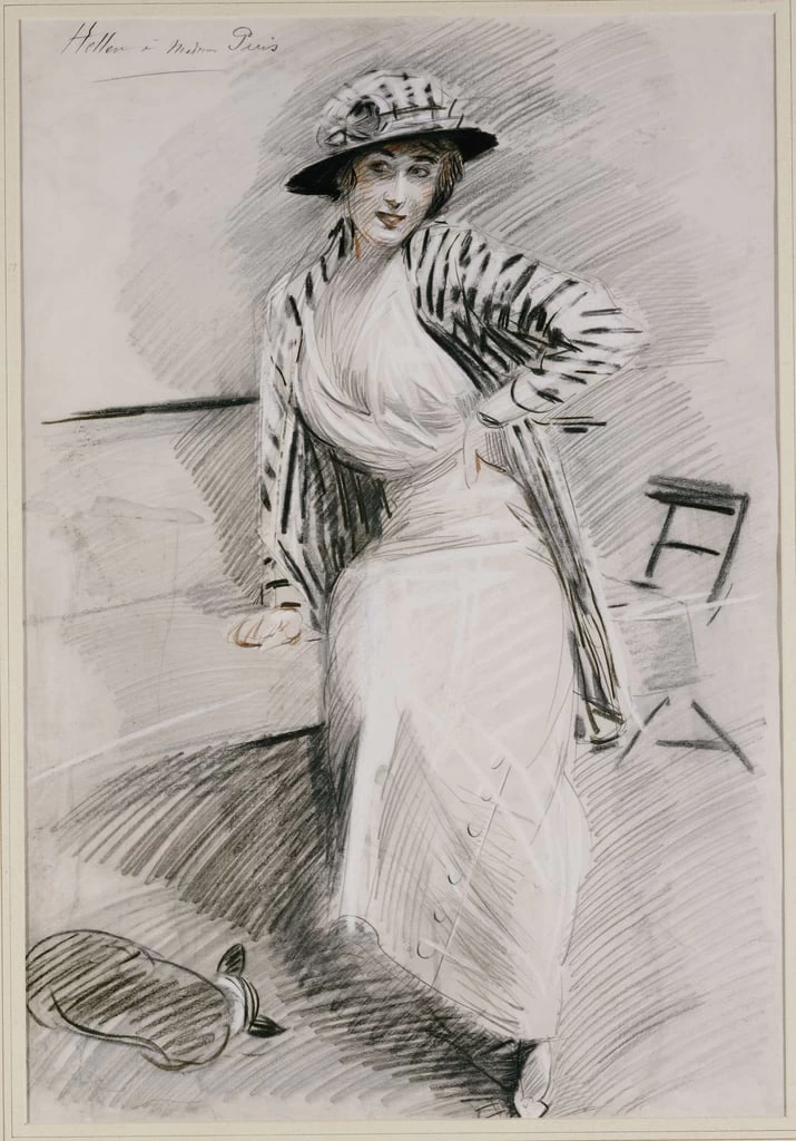 Madame Paris, seduta su una banchina